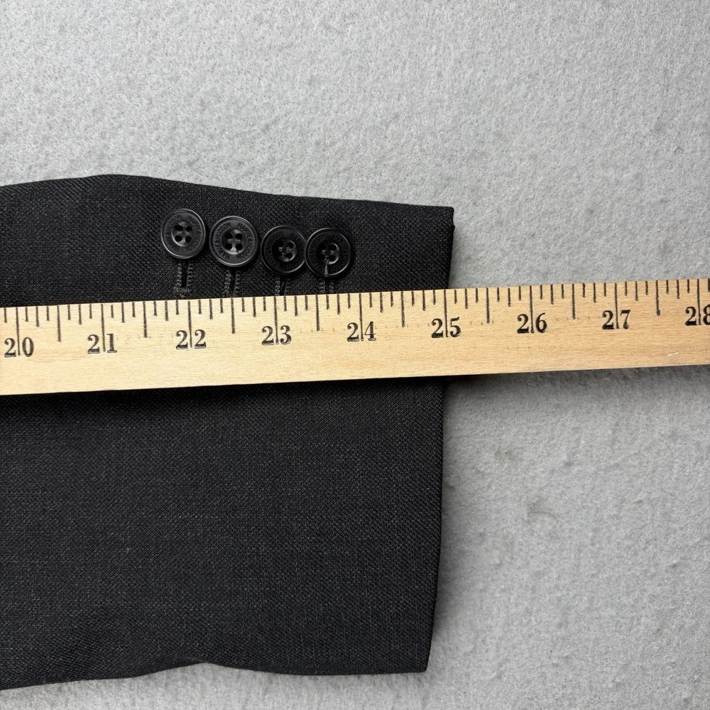 Harvie & Hudson Wool Blazer Men's 40R Black Alfred Brown England